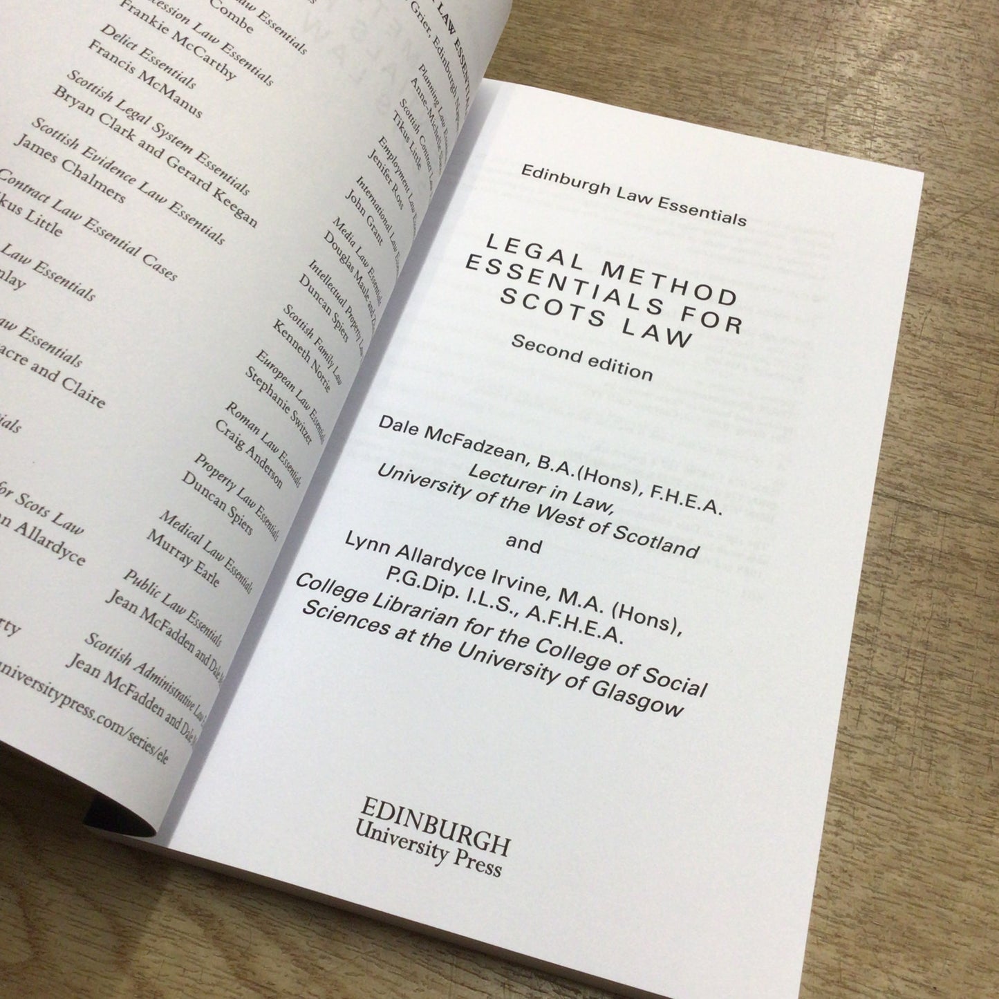 Legal Method Essentials for Scots Law, 2nd Edition (2017)