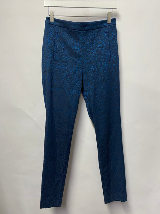 Reiss Teal Paisley Print Trousers 6