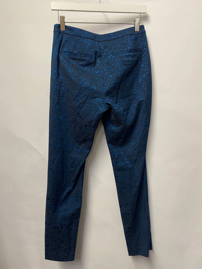 Reiss Teal Paisley Print Trousers 6
