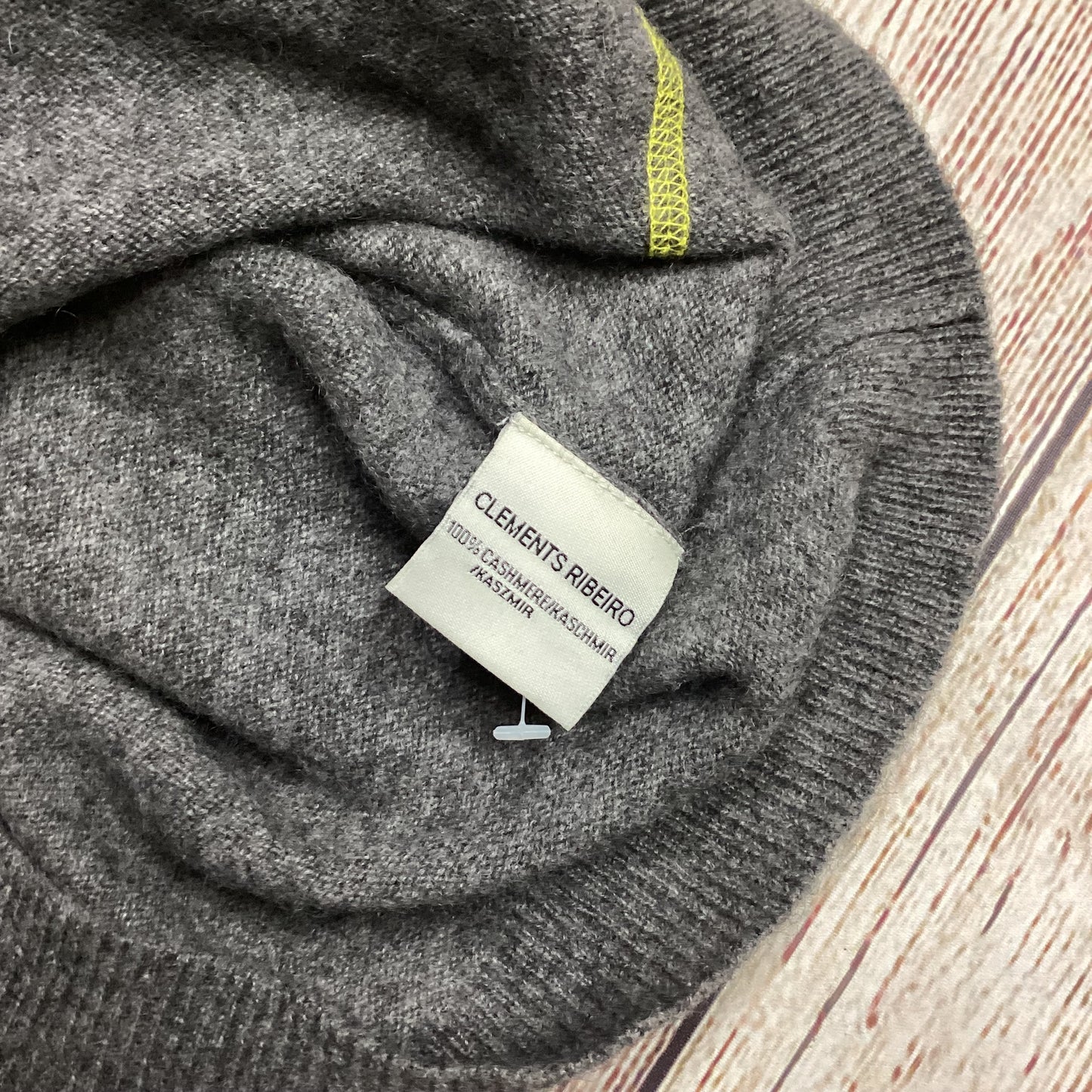 Clements Ribeiro Grey 100% Cashmere Jumper Size L(UK 14)