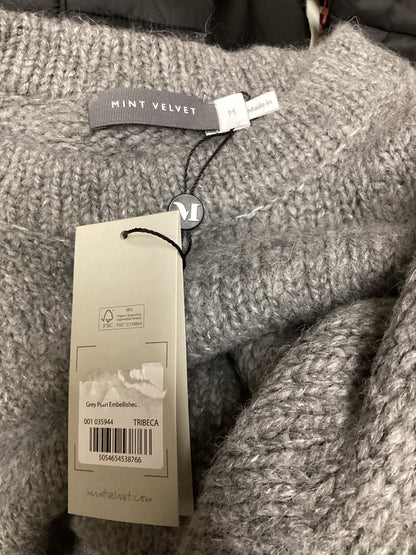 BNWT Mint Velvet Pearl Grey Jumper with Wool and Alpaca Size M