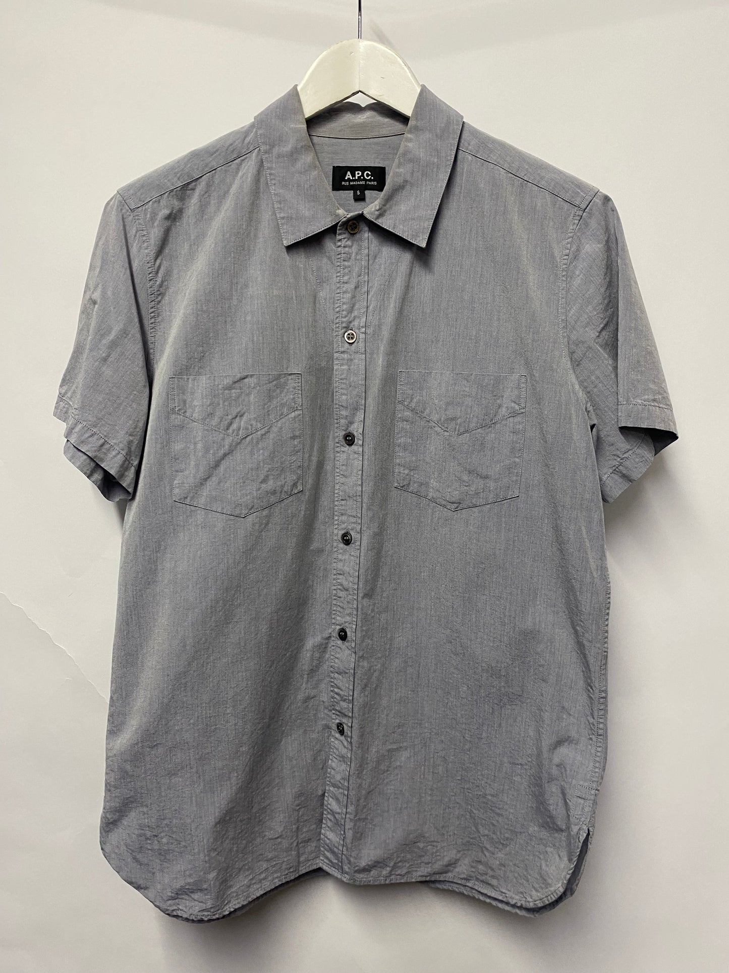 APC Blue Grey Men's Shirt Small