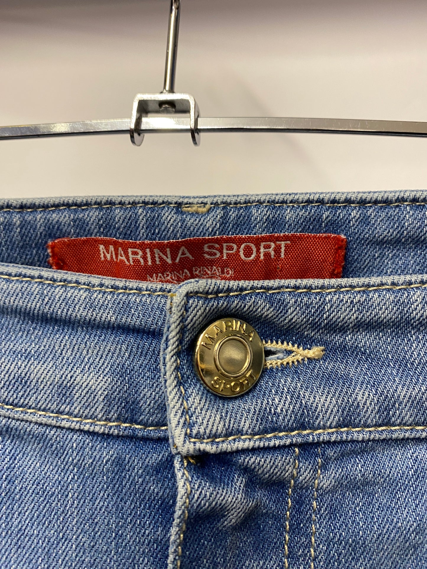 Marina Sport Light Blue Plus Size Wonder Jeans 18