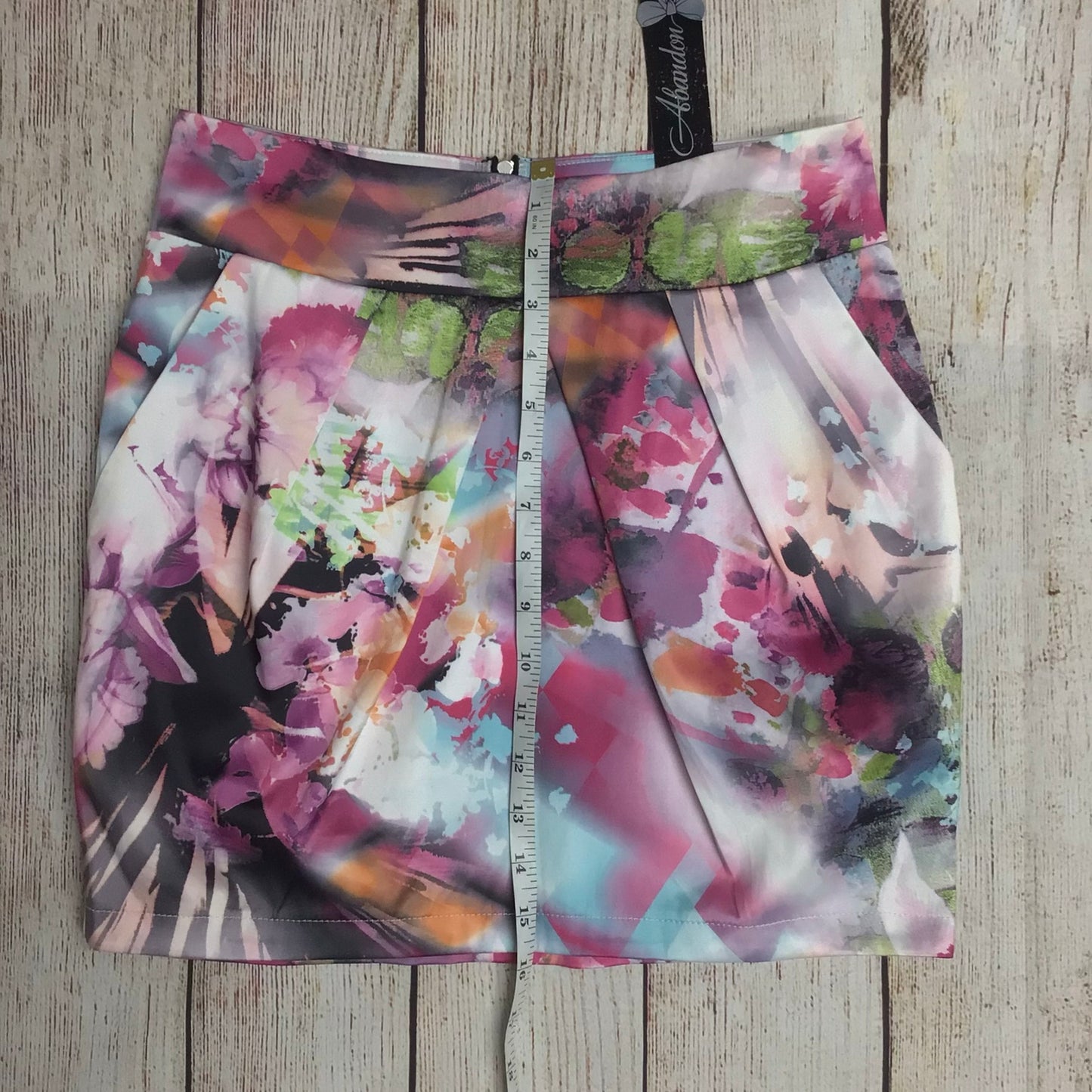 BNWT Abandon Multi Pink Tribal Print Skirt w/Pockets RRP £30 Size 10