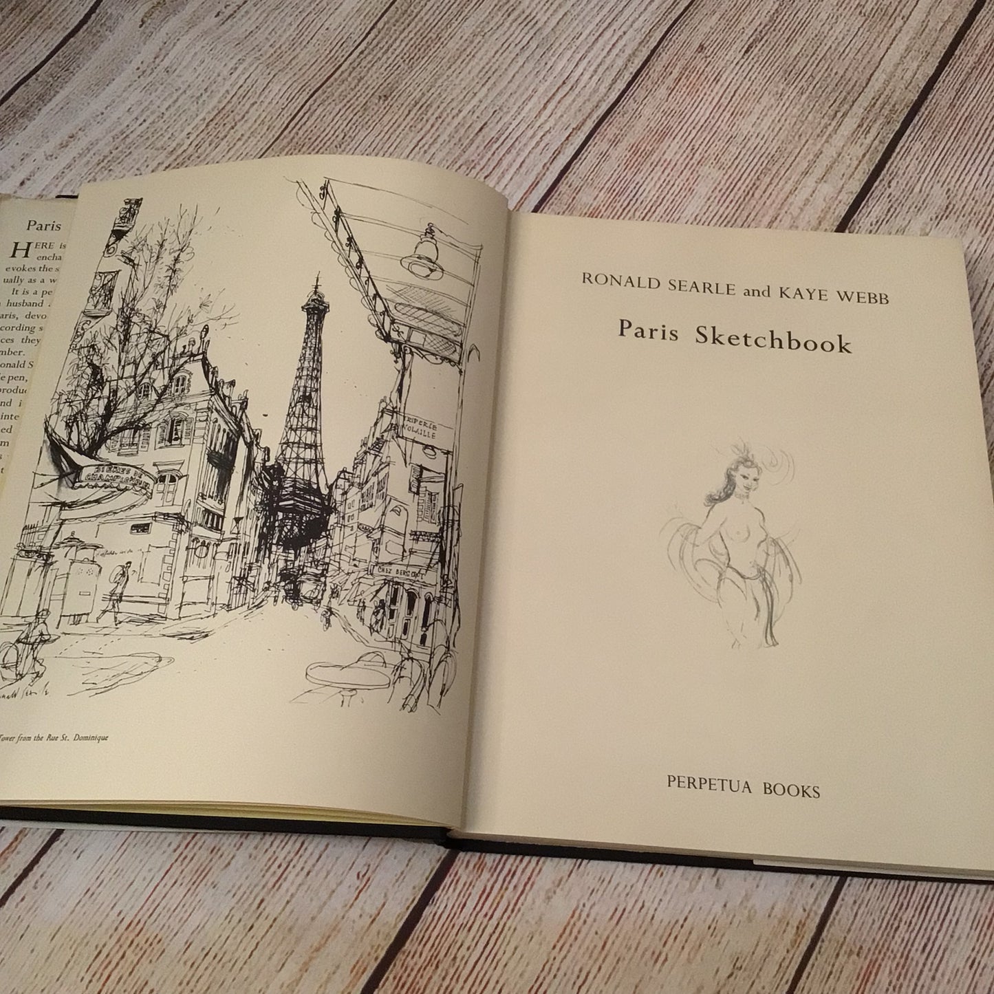 Paris Sketchbook by Ronald Searle and Kaye Webb (1957, Perpetua Books)