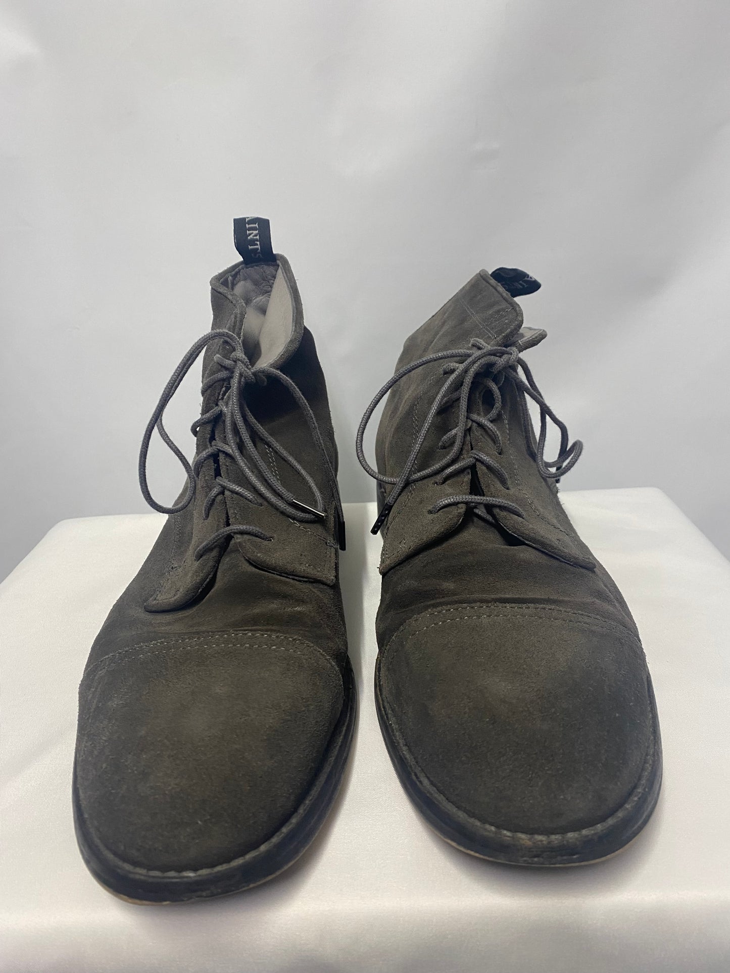 AllSaints Harland Grey Suede Boots 45/10.5