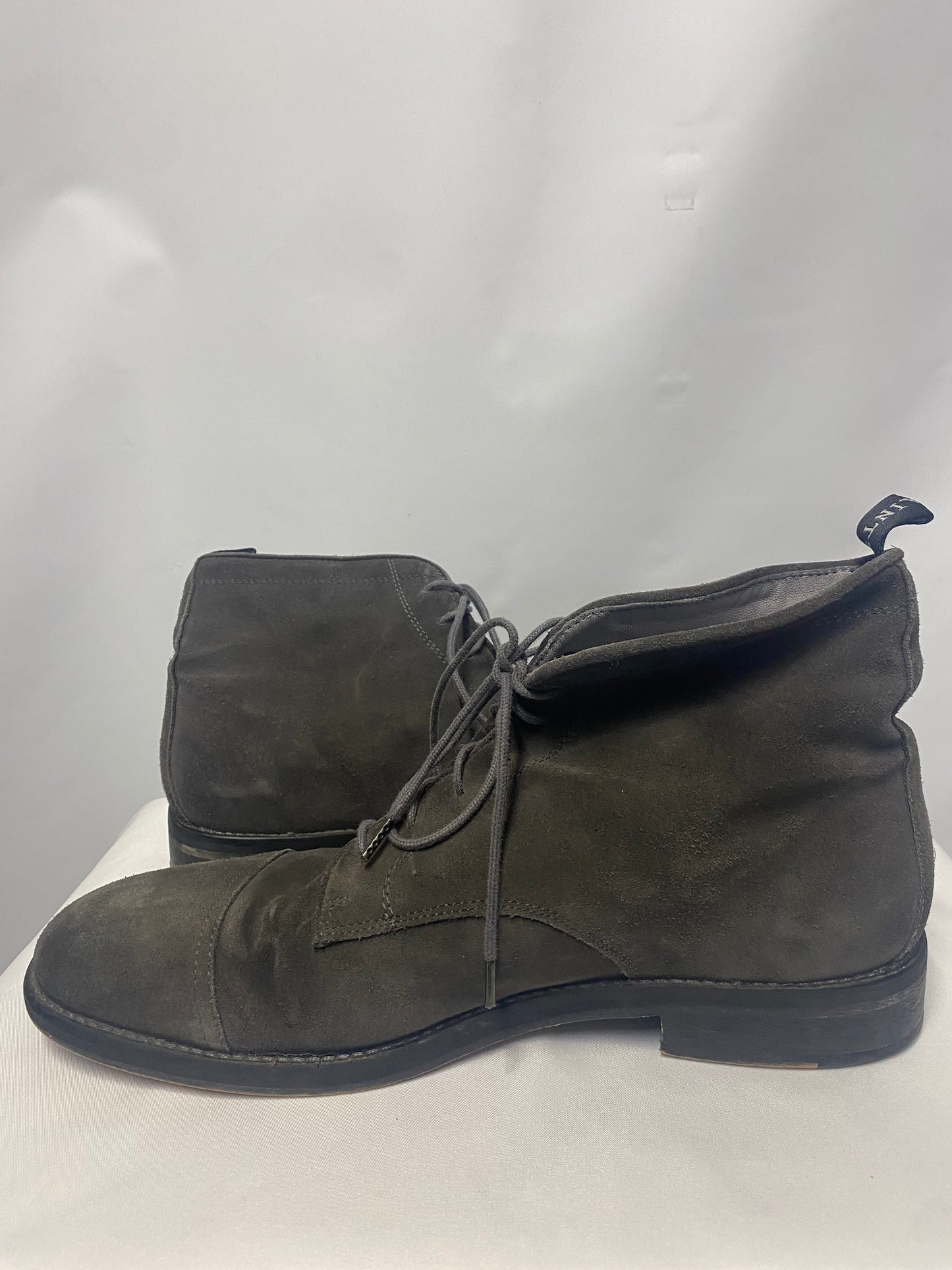 AllSaints Harland Grey Suede Boots 45/10.5