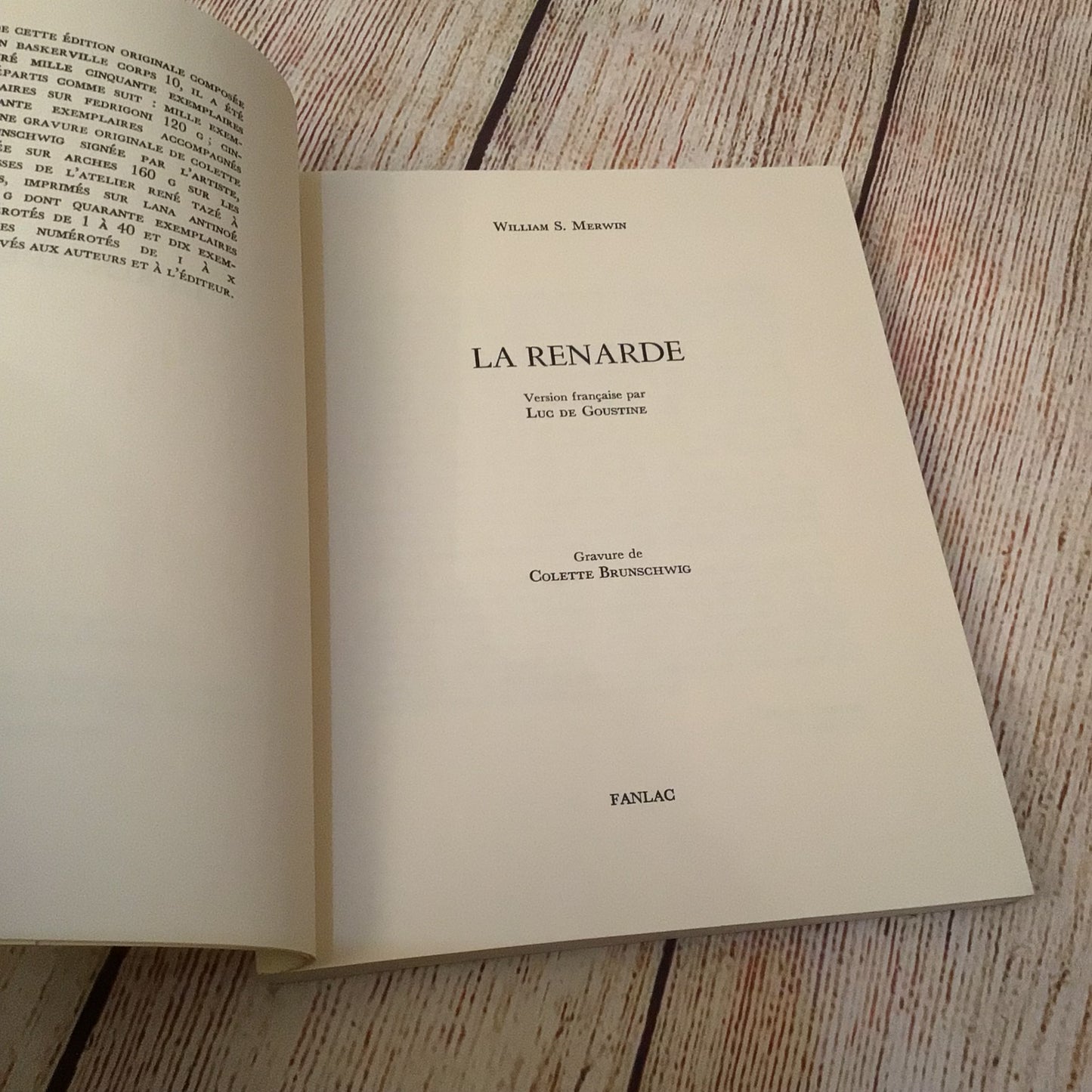 La Renarde by William S. Merwin (2004) 2865772357