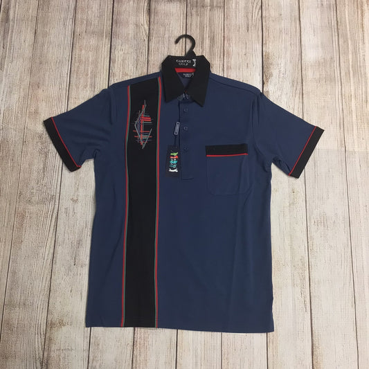 BNWT Gabicci Golf Blue Polo Shirt Size M