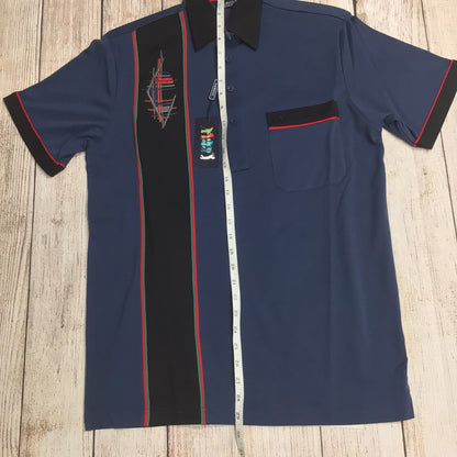 BNWT Gabicci Golf Blue Polo Shirt Size M