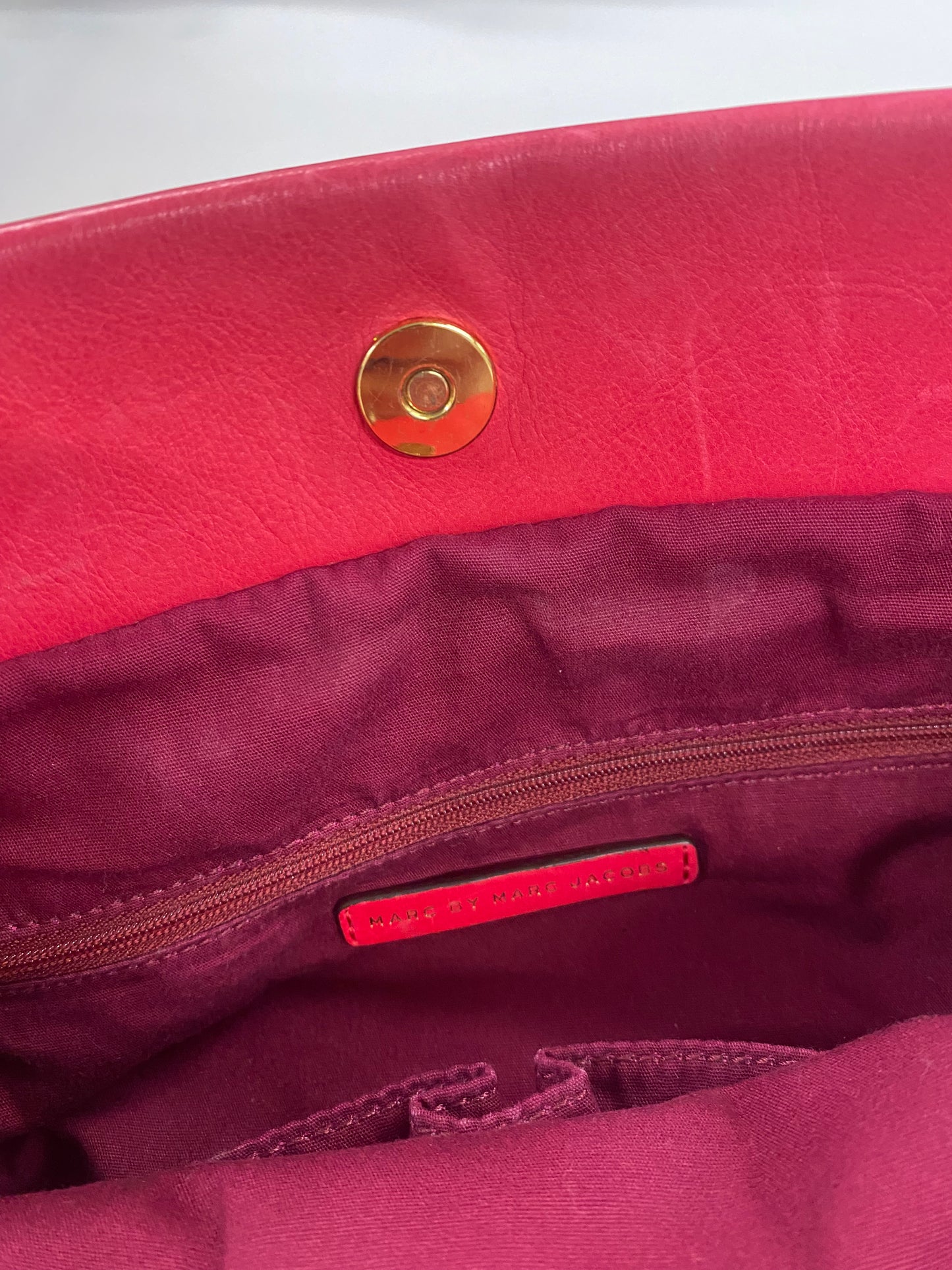 Marc By Marc Jacobs Hot Pink Classic Soft Leather Hobo Bag