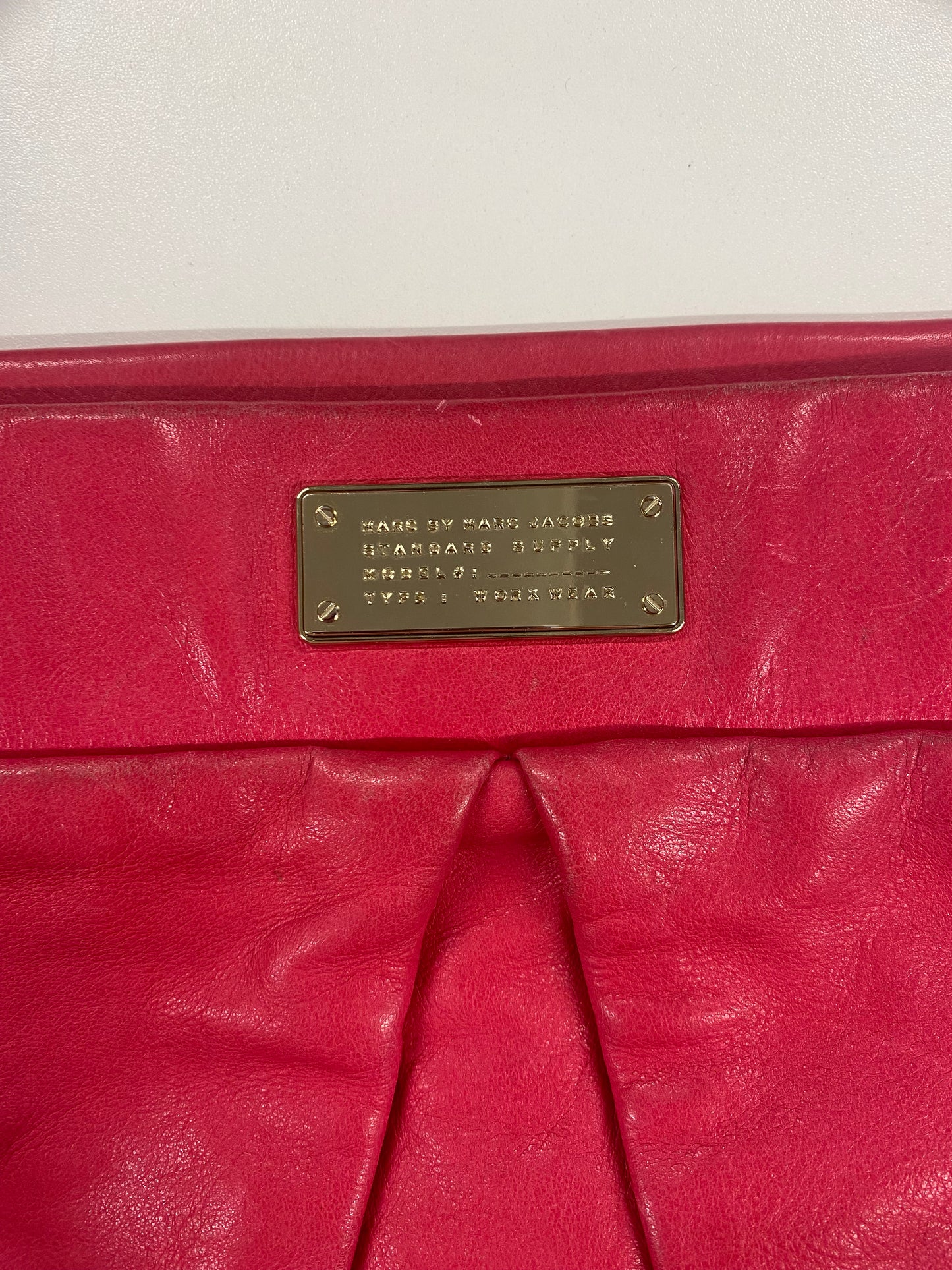 Marc By Marc Jacobs Hot Pink Classic Soft Leather Hobo Bag