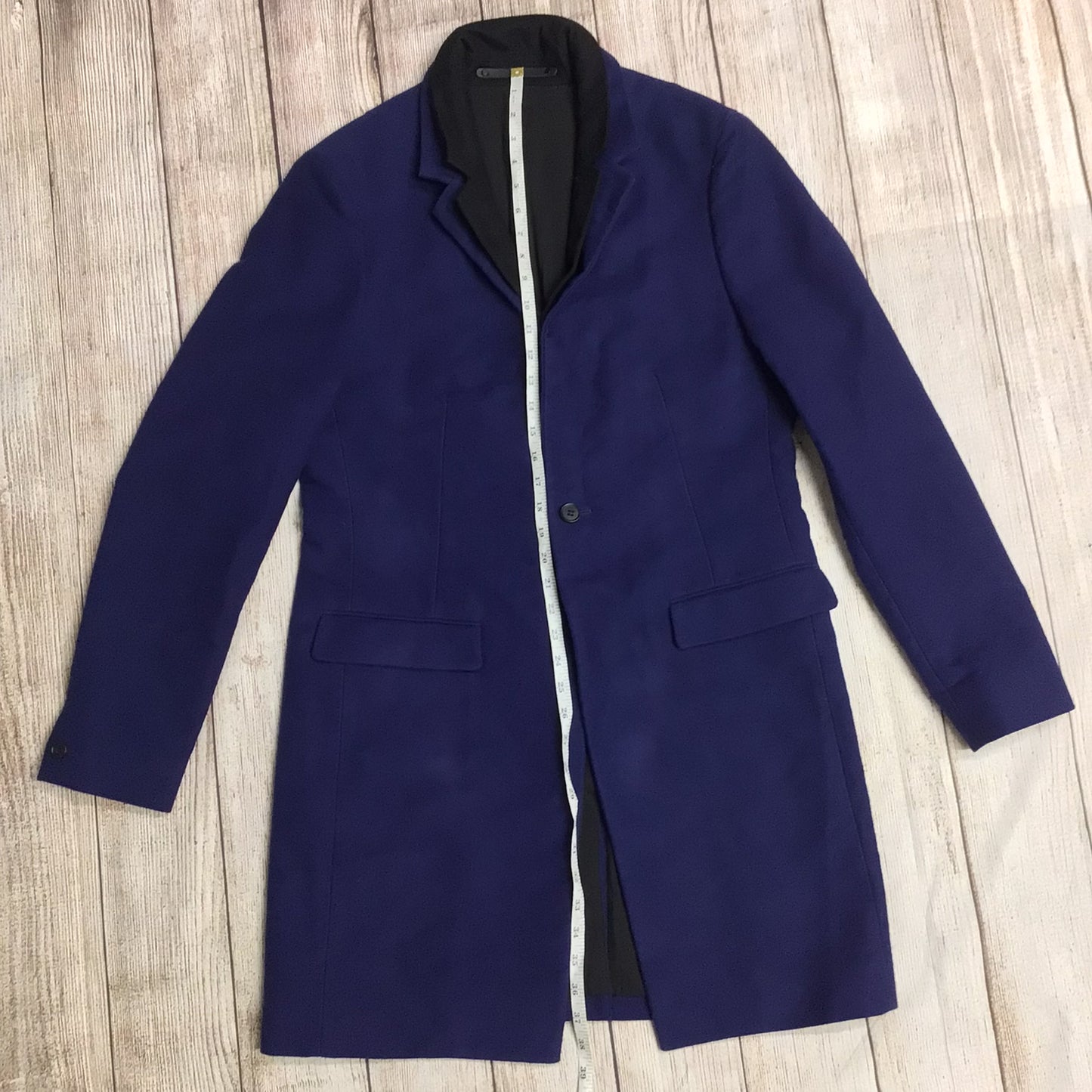 AllSaints Navy Blue & Black Coat Size S (38 on label)