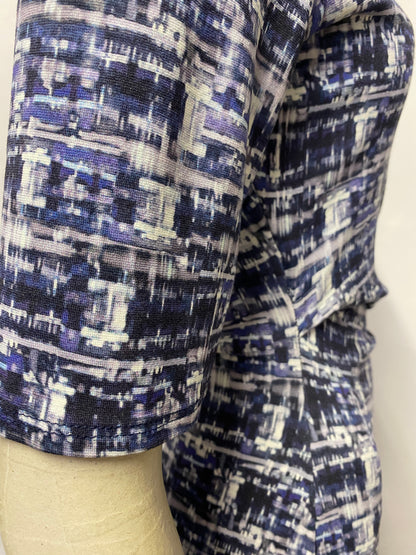 Phase Eight Blue Abstract Print Dress 12