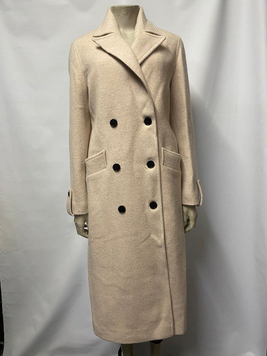 AllSaints Off White Wool Blend Millie Coat 8 BNWT