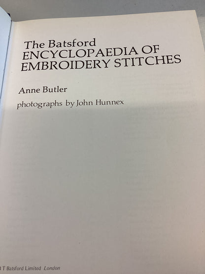 Embroidery Stitches The Batsford Encyclopaedia Anne Butler