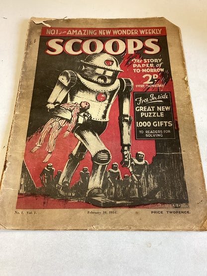 Scoops Set of 20 Vol 1 No's 1 to 20 Dates from 10 February  1934 to 23rd June 1934