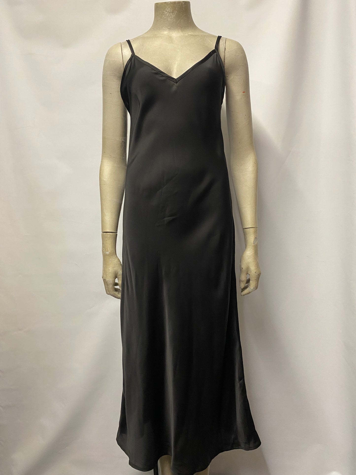 Allsaints Black Maxi Slip Dress Medium