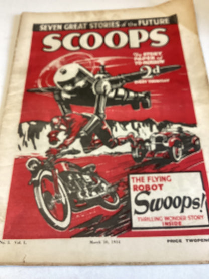 Scoops Set of 20 Vol 1 No's 1 to 20 Dates from 10 February  1934 to 23rd June 1934