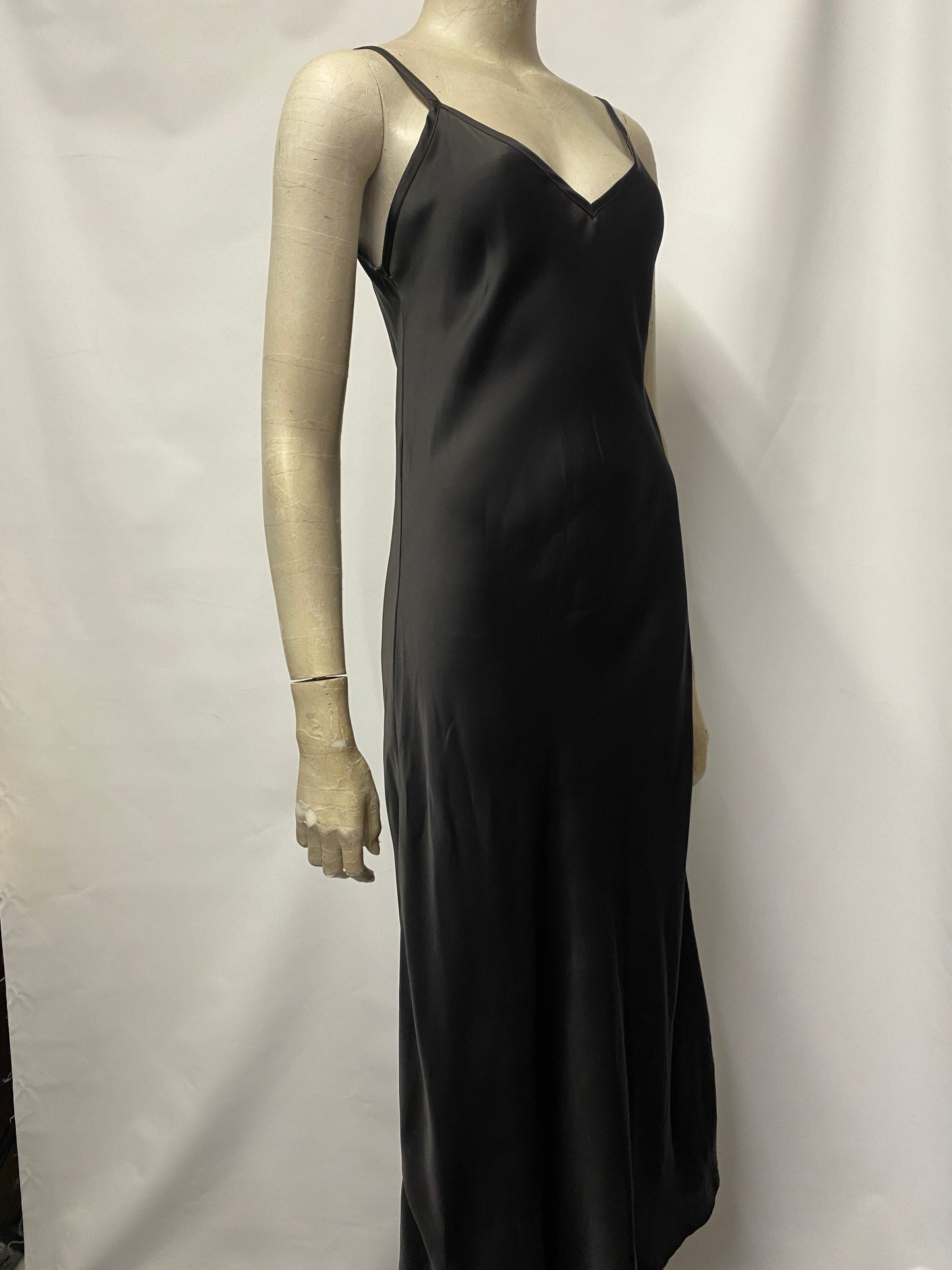 Allsaints Black Maxi Slip Dress Medium