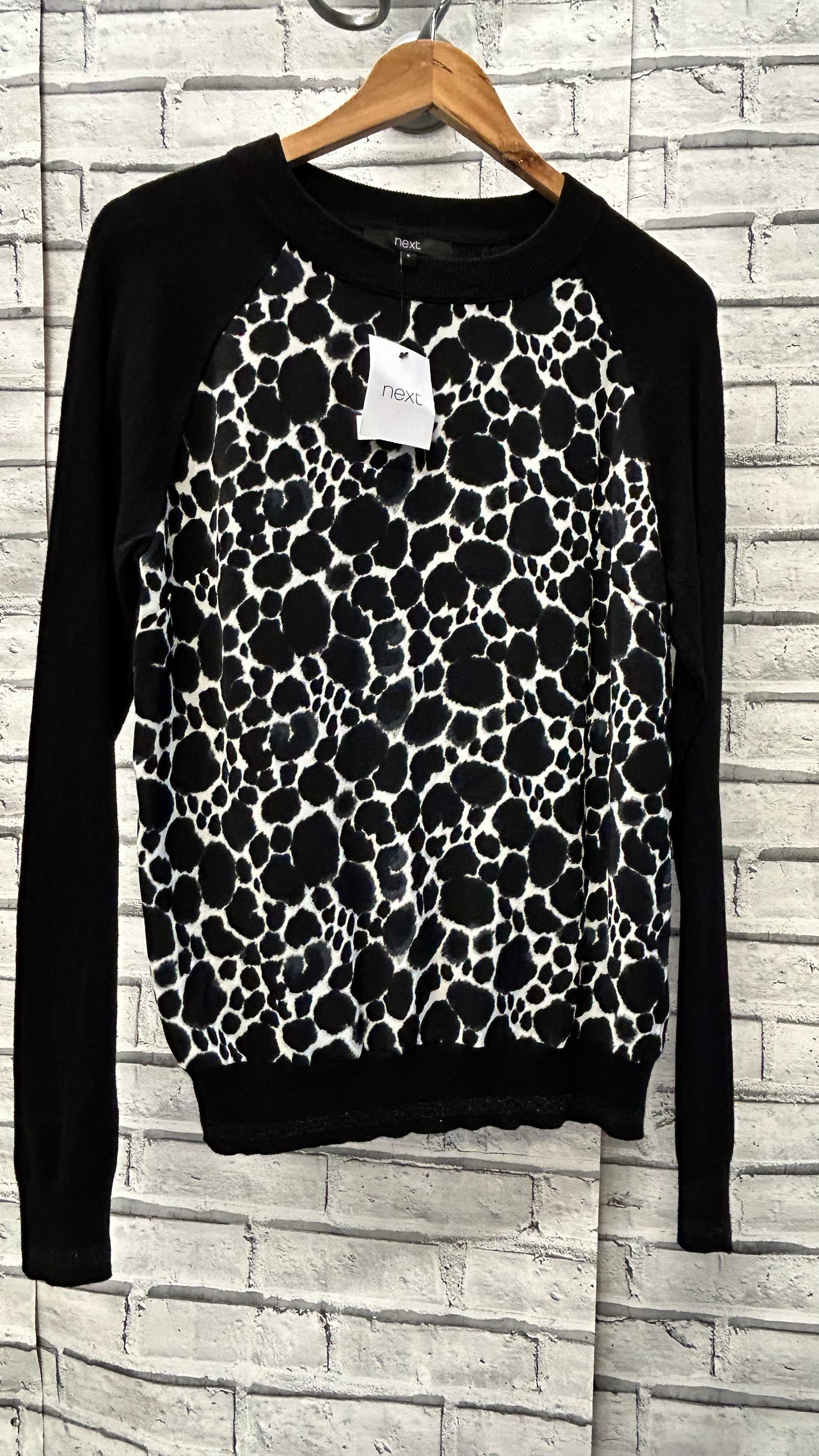 Next Animal Print Top, BNWT, 8