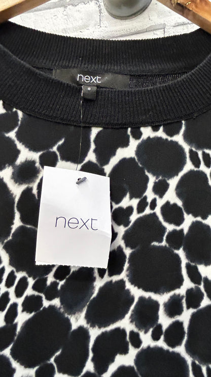 Next Animal Print Top, BNWT, 8