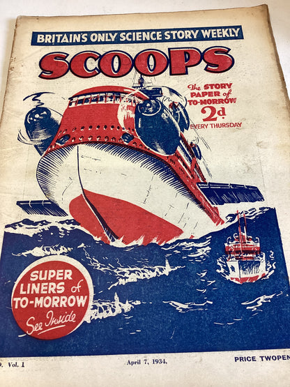 Scoops Set of 20 Vol 1 No's 1 to 20 Dates from 10 February  1934 to 23rd June 1934