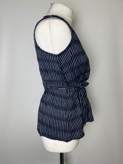 BNWT Fat Face Blue Striped Top Size 10