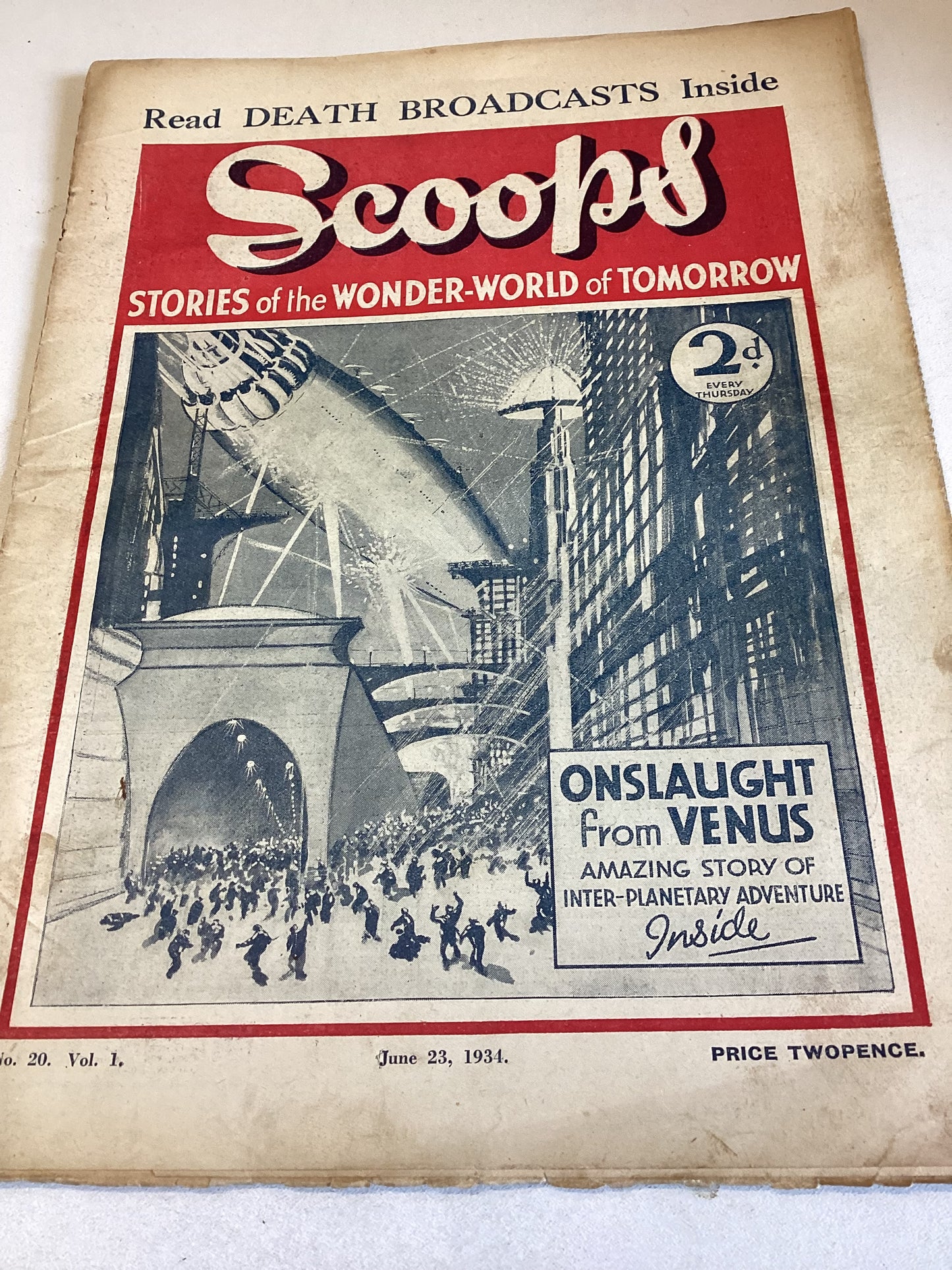 Scoops Set of 20 Vol 1 No's 1 to 20 Dates from 10 February  1934 to 23rd June 1934