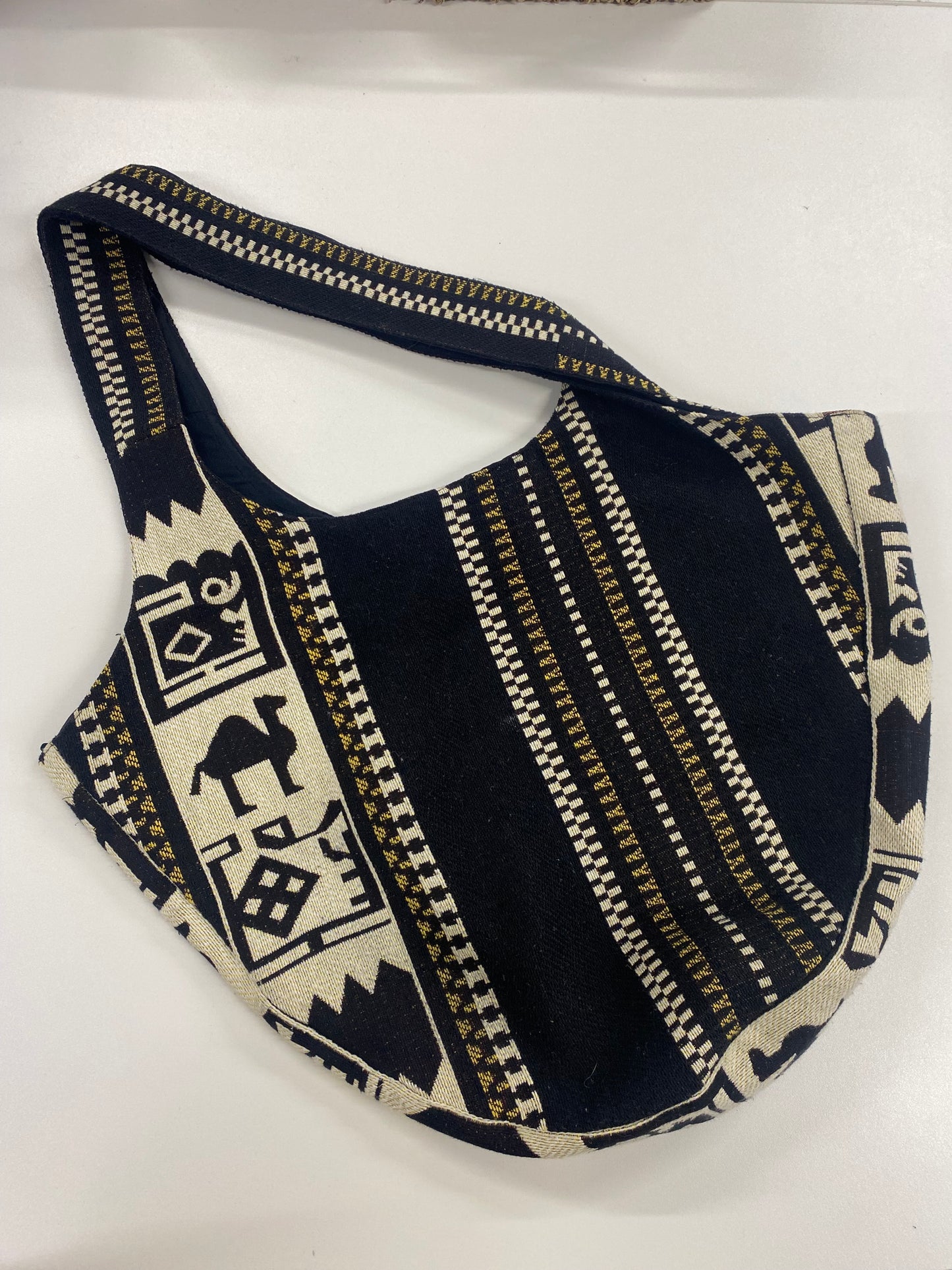 Tizzia London Black Camel Print Bohemian Large Shopping Bag