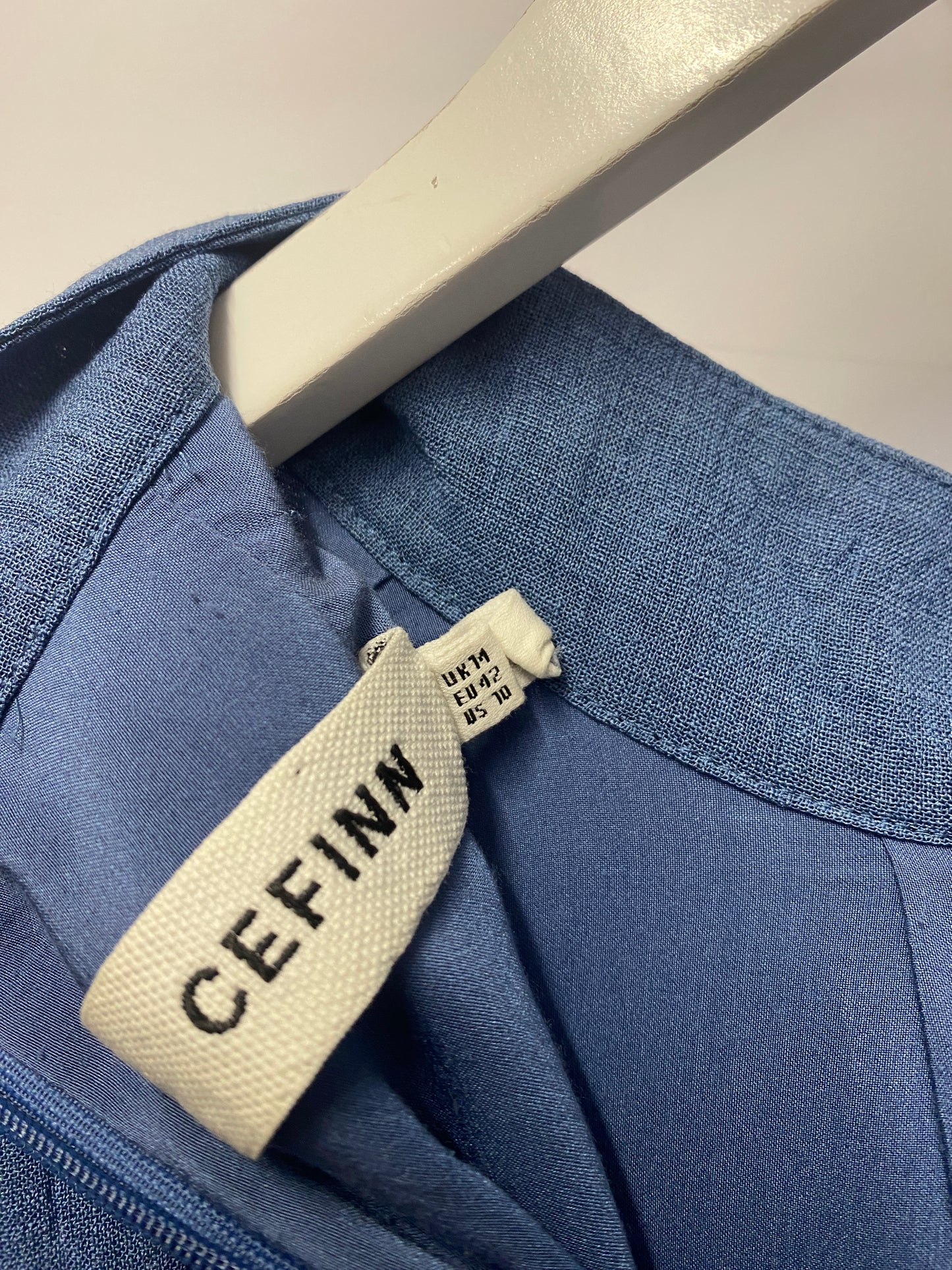 Cefinn Blue Smart Mid Length Dress 14