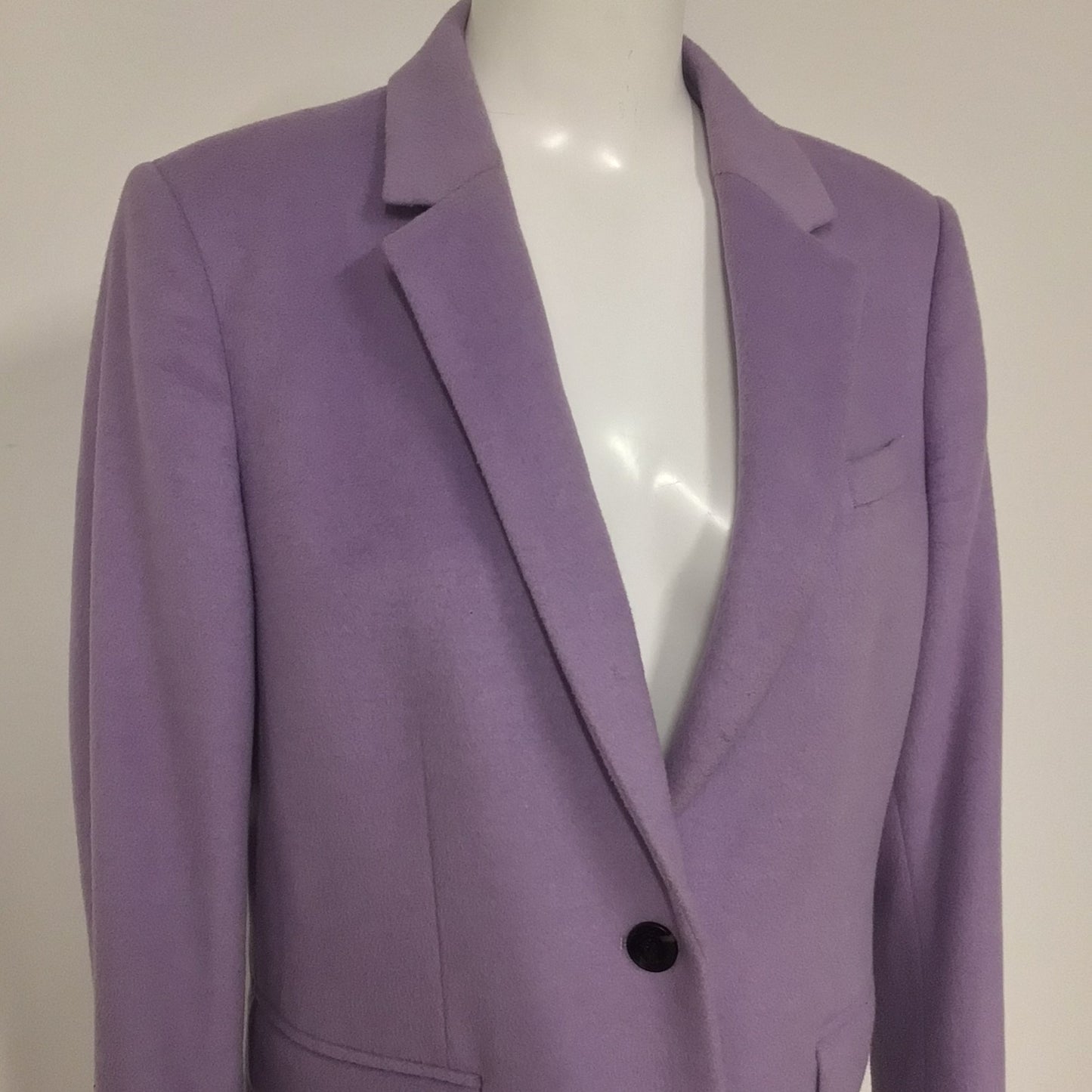 Hobbs Lilac Purple Wool Blend Coat Size 14