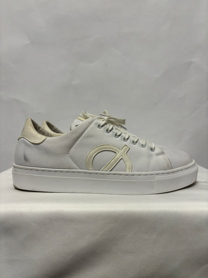 LØCI White Lace Up Trainers 6