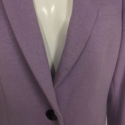 Hobbs Lilac Purple Wool Blend Coat Size 14