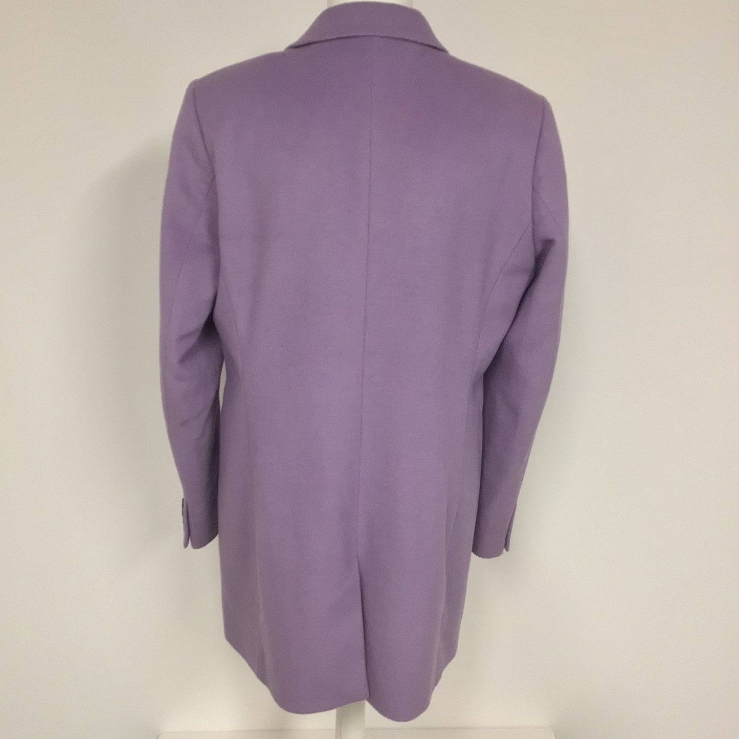 Hobbs Lilac Purple Wool Blend Coat Size 14