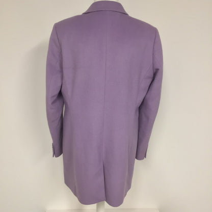 Hobbs Lilac Purple Wool Blend Coat Size 14