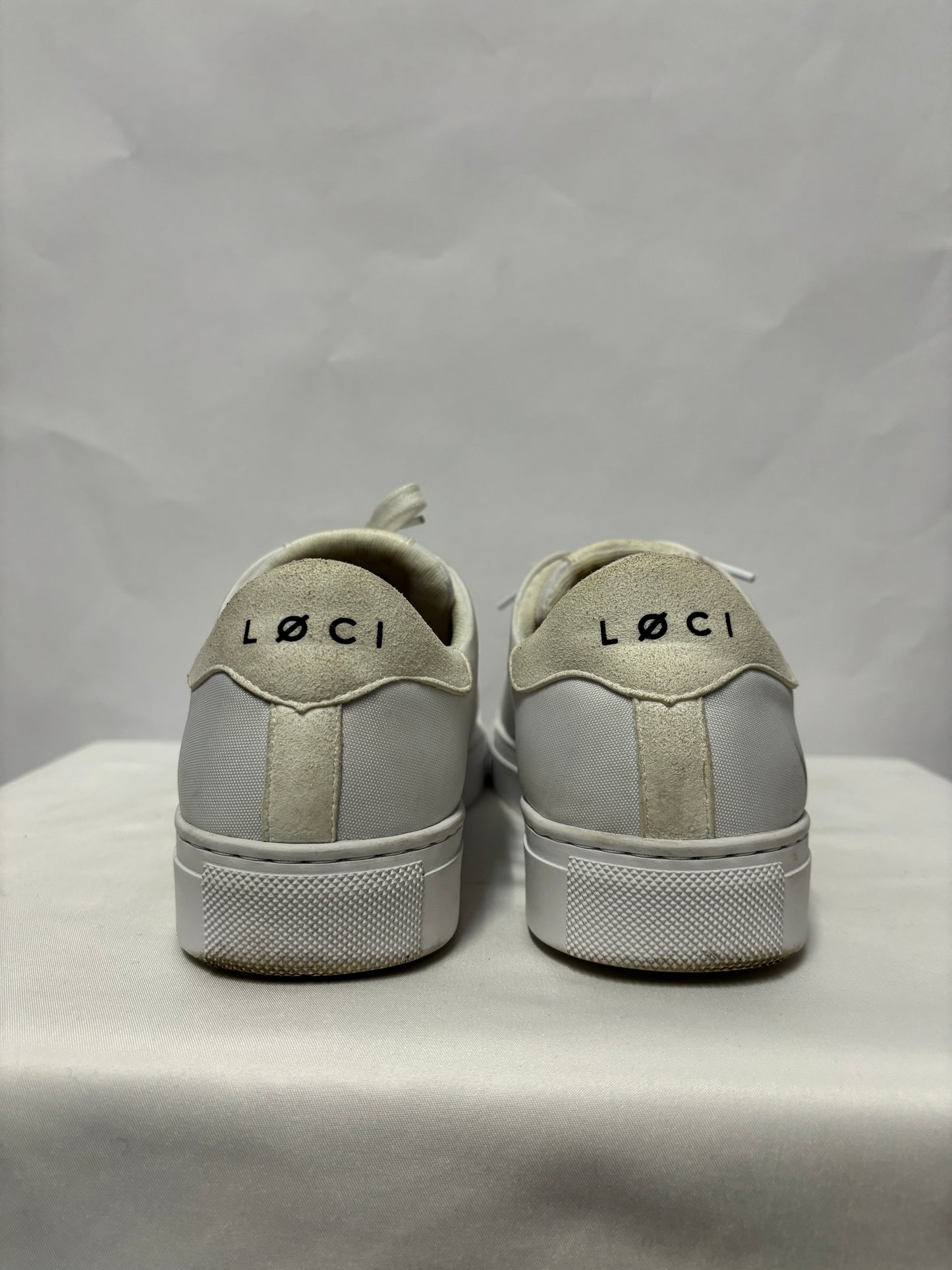 LØCI White Lace Up Trainers 6