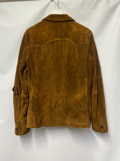 Allsaints Brown Suede Jacket Medium