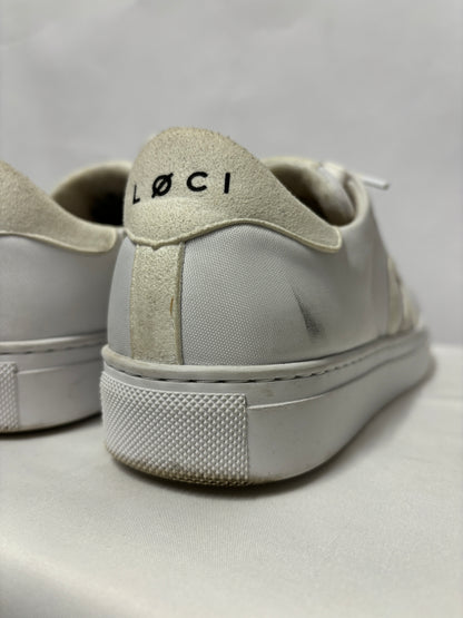 LØCI White Lace Up Trainers 6