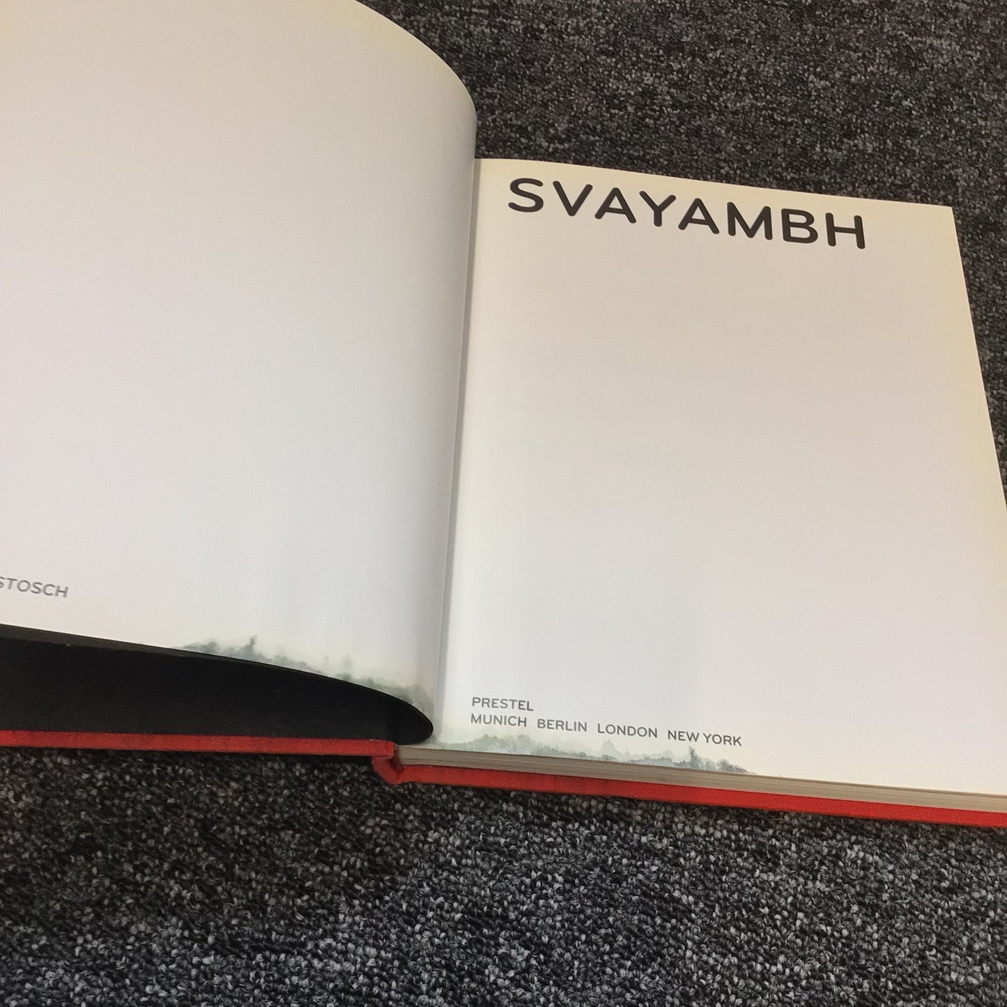 Anish Kapoor: Svayambh by Rainer Crone & Alexandra Von Stosch (Prestel)