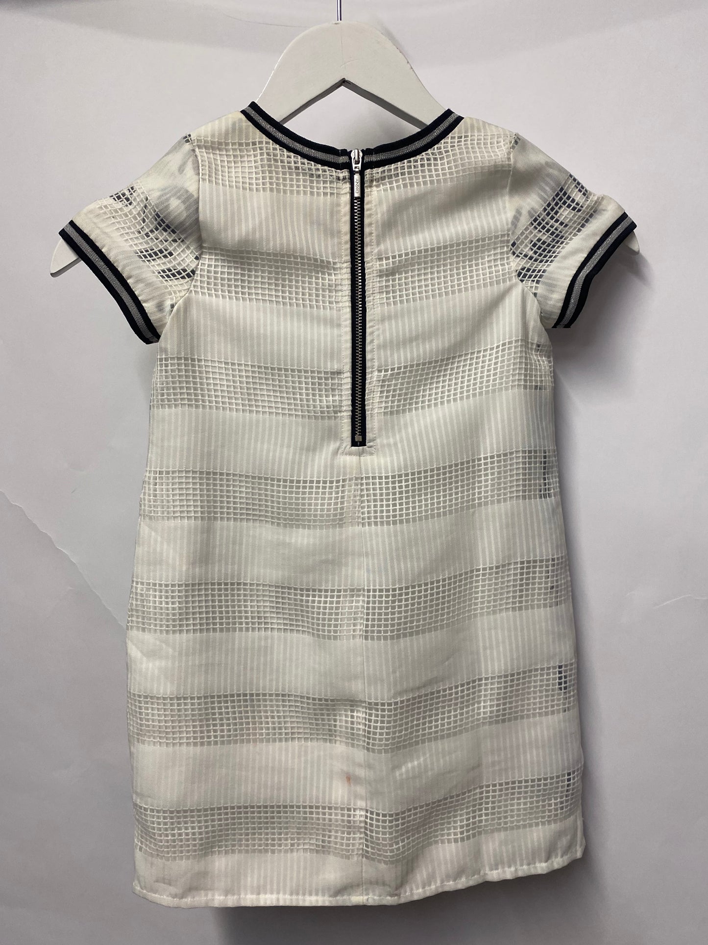 DKNY Kids Black and White Monochrome T-shirt Style Dress 5 years