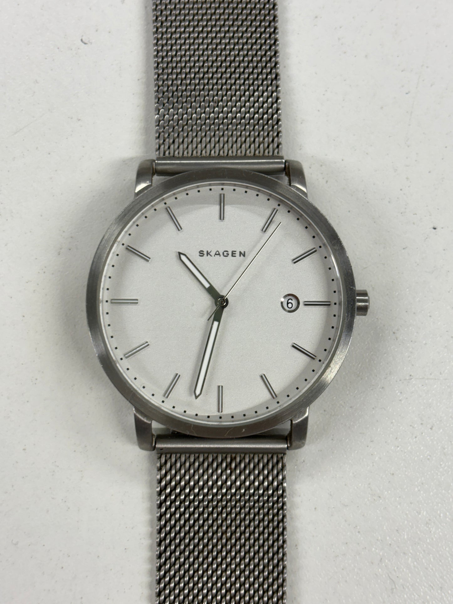 Skagen Metallic Silver Hagen SKW6281 Mesh Watch 40mm (untested)