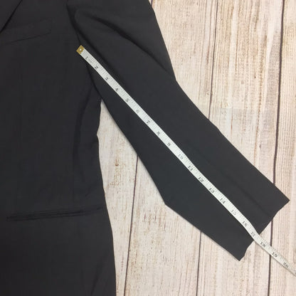 Giorgio Armani Le Collezioni  Black 100% Pure Virgin Wool Blazer Jacket Size 48R