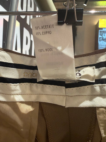 Chloé camel-coloured wide-leg trousers 33Wx33L
