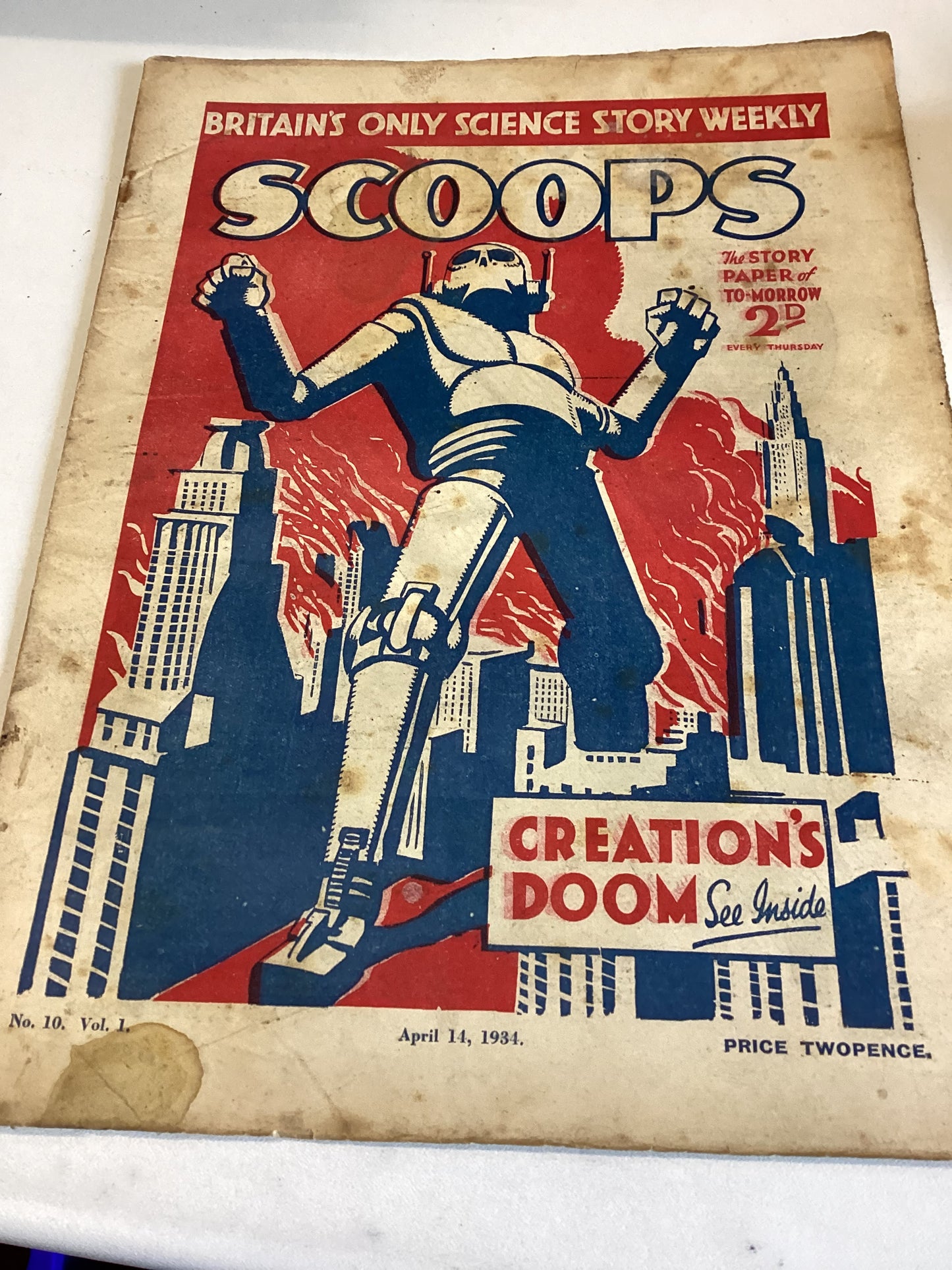 Scoops Set of 20 Vol 1 No's 1 to 20 Dates from 10 February  1934 to 23rd June 1934