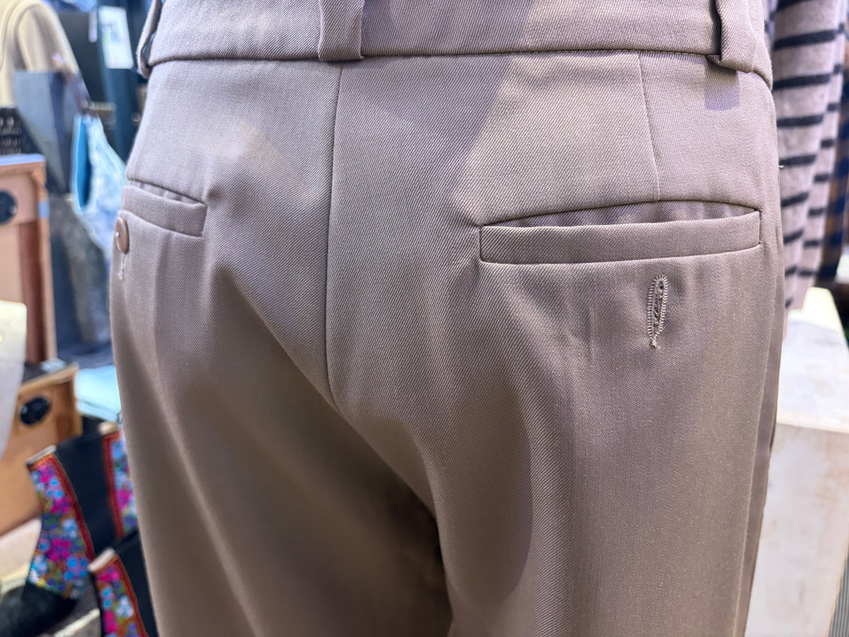 Chloé camel-coloured wide-leg trousers 33Wx33L