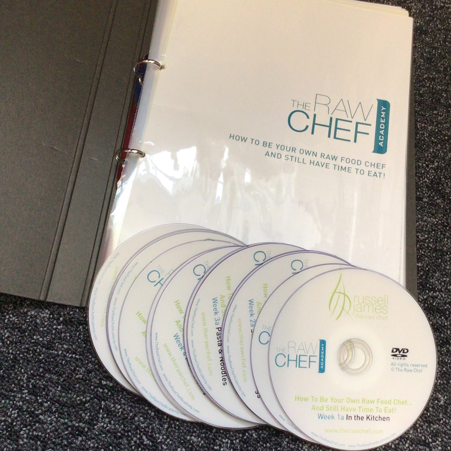 The Raw Chef Academy 2x 13 DVD Recipe Box Sets