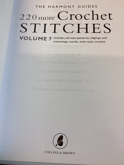 The Harmony Guides 220 More Crochet Stitches Volume 7