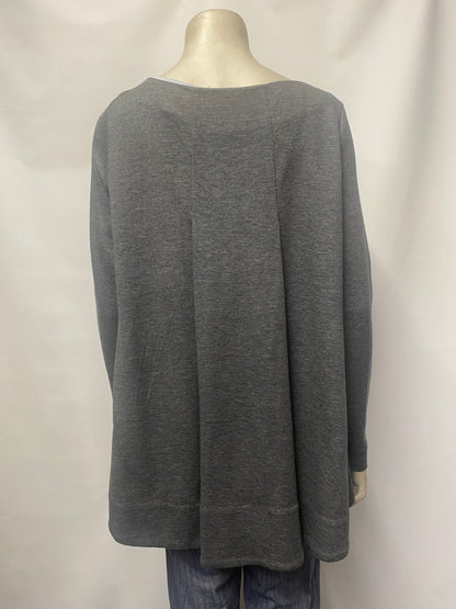 COS Grey Lyocell Jumper Medium