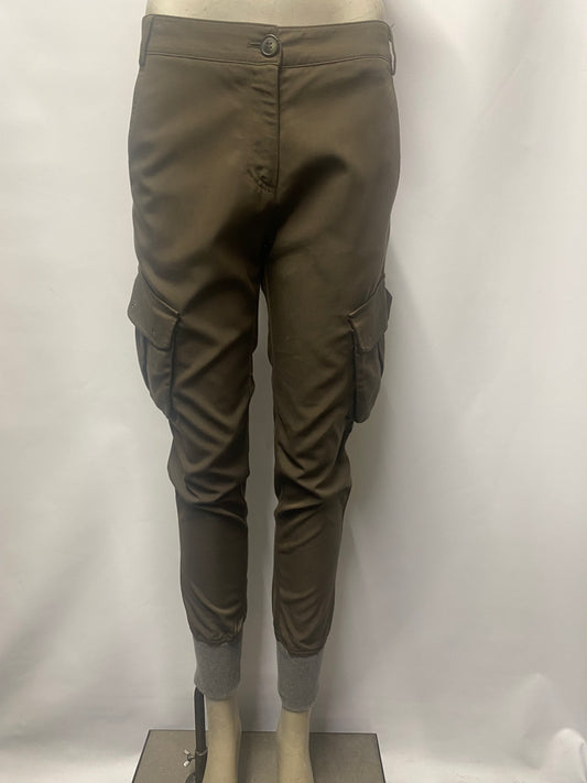 James Jeans Khaki Green Cargo Trousers 25/small